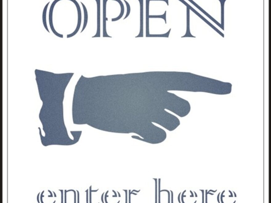 09 00003 Open Enter Here Sign IStencils