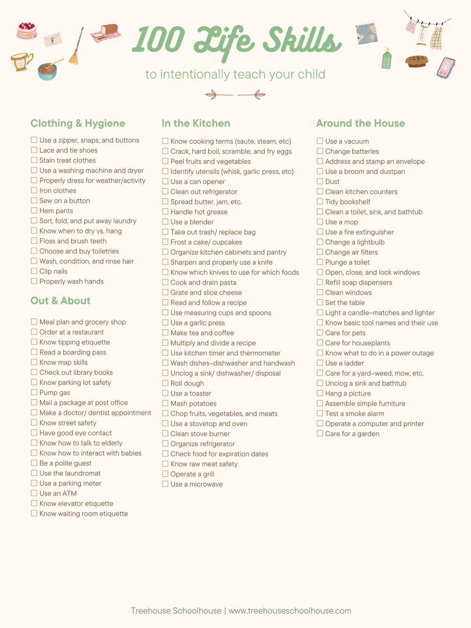 Printable Life Skills Quiz