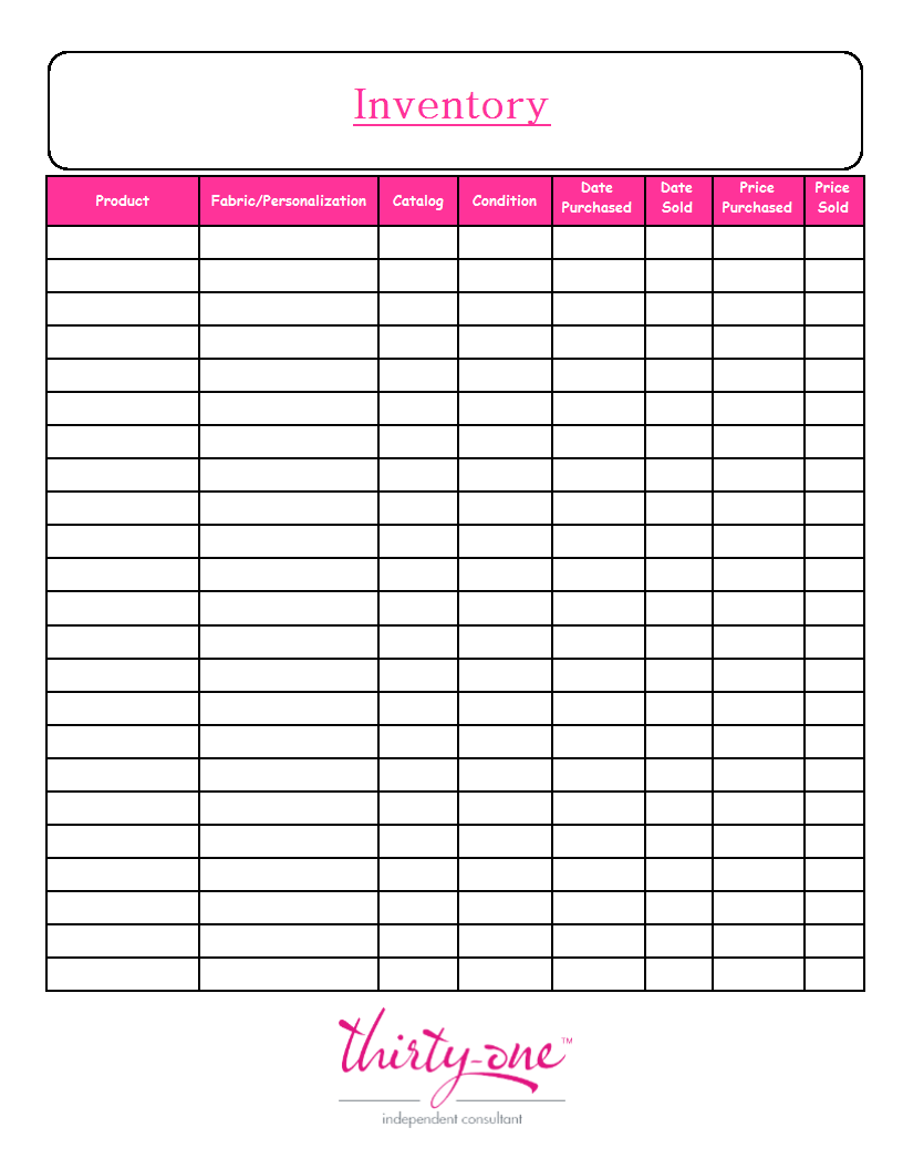 11 Inventory Printable Ideas Inventory Printable Inventory Spreadsheet Template