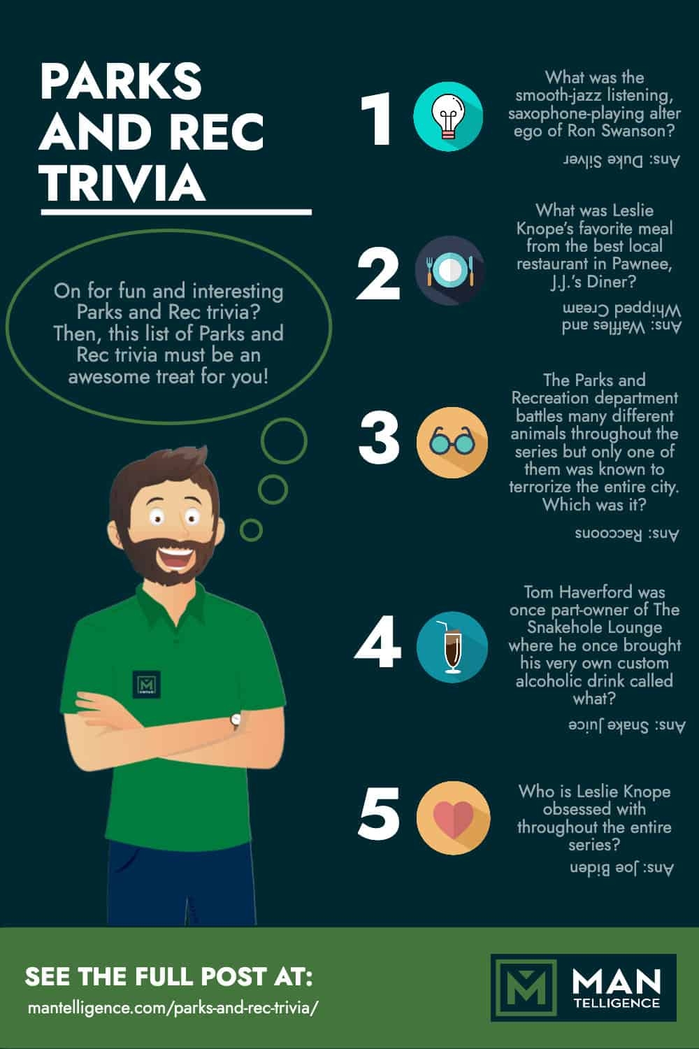 15 Parks And Rec Trivia Questions Answers Fun Quiz Mantelligence