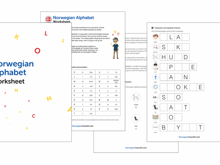 16 Norwegian Worksheets For Beginners PDF Printables