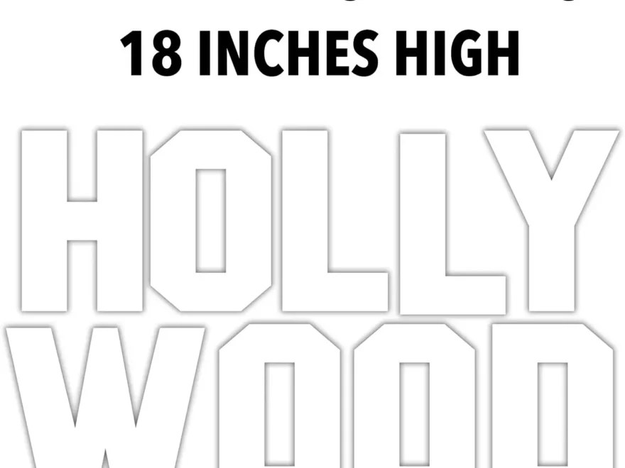18 Inch Hollywood Yard Sign Letters VictoryStore VictoryStore