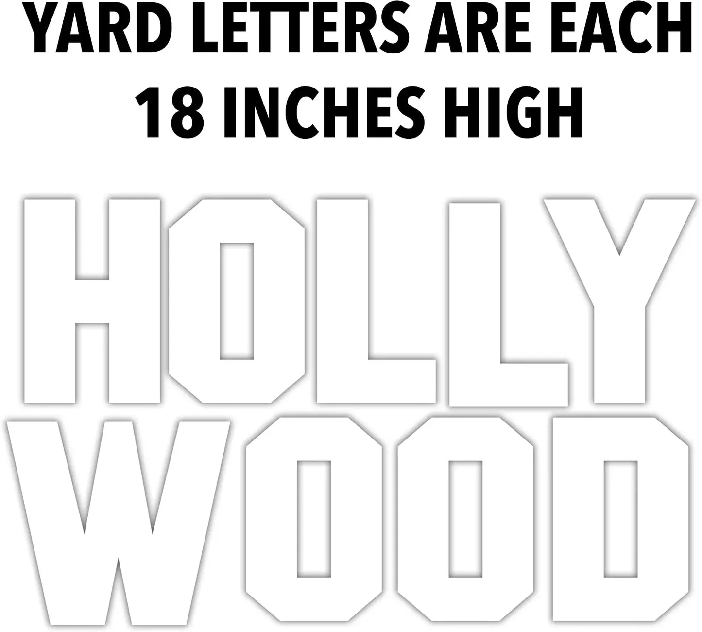 18 Inch Hollywood Yard Sign Letters VictoryStore VictoryStore 18 Inch Hollywood Yard Sign Letters VictoryStore VictoryStore