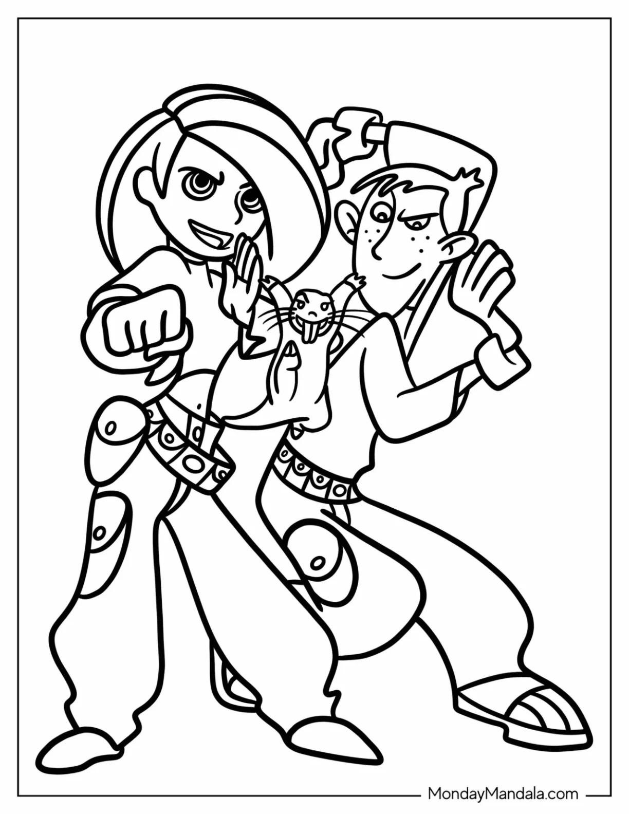 20 Kim Possible Coloring Pages Free PDF Printables 