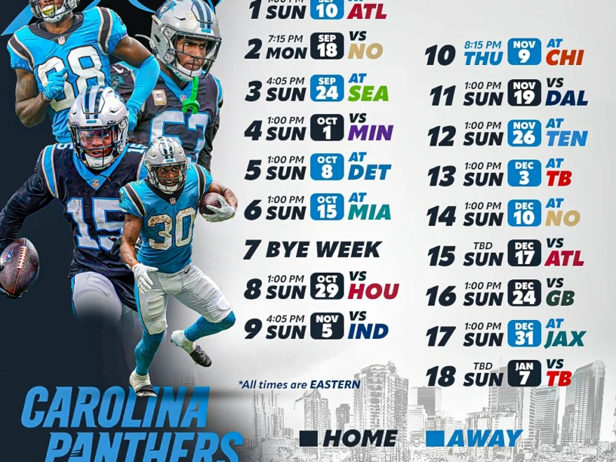 2023 Panthers Schedule Get Your Downloadable Wallpaper