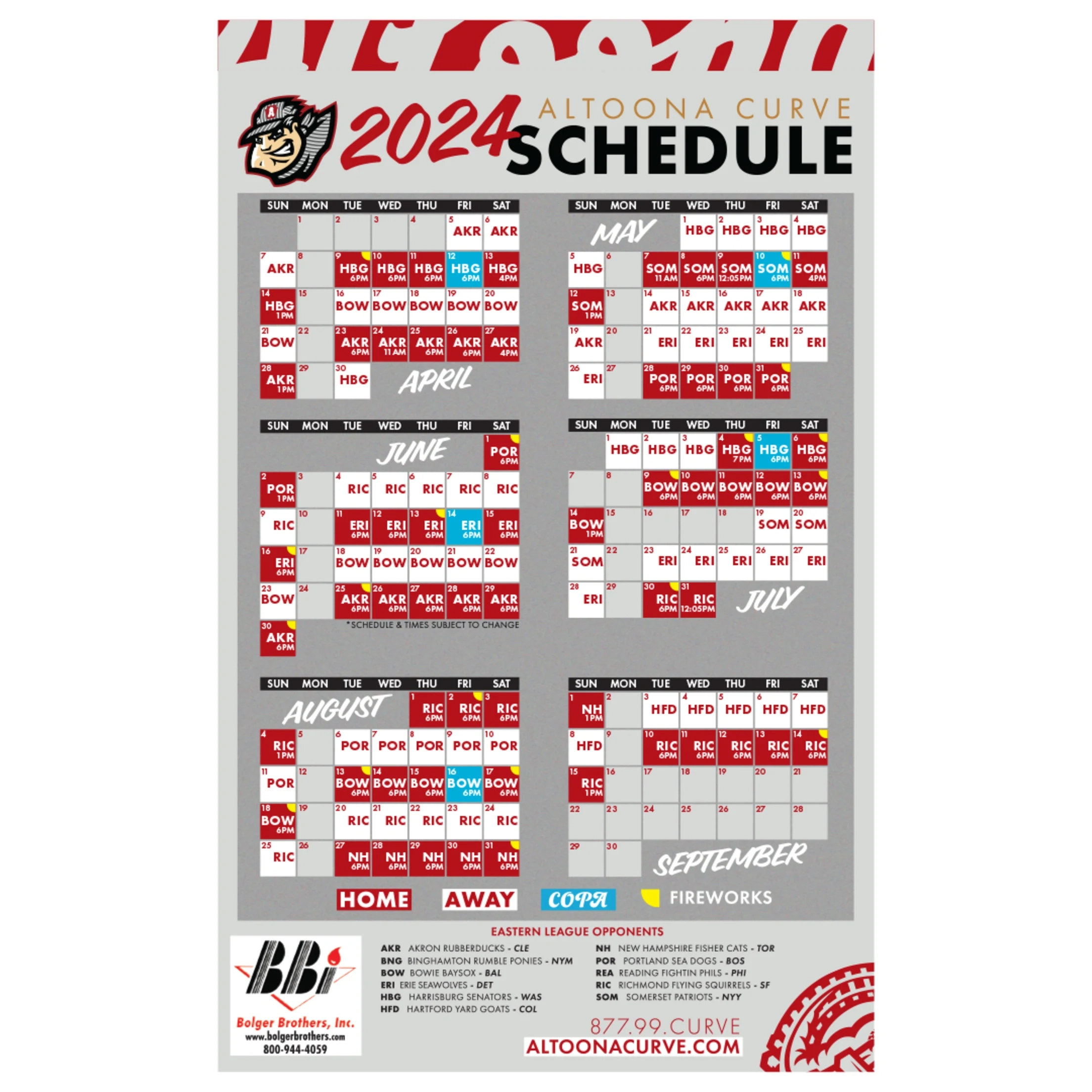 2024 Promo Schedule Curve