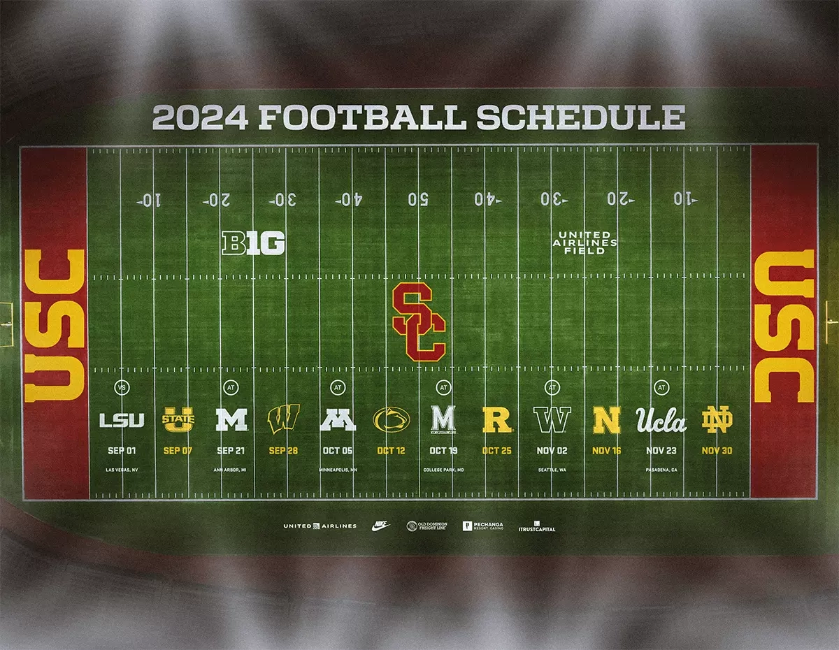 Usc Football Schedule Printable