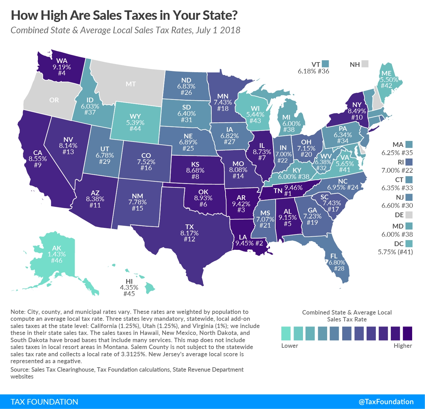 2025 Sales Tax Rates Sales Taxes By State 2025 Sales Tax Rates Sales Taxes By State