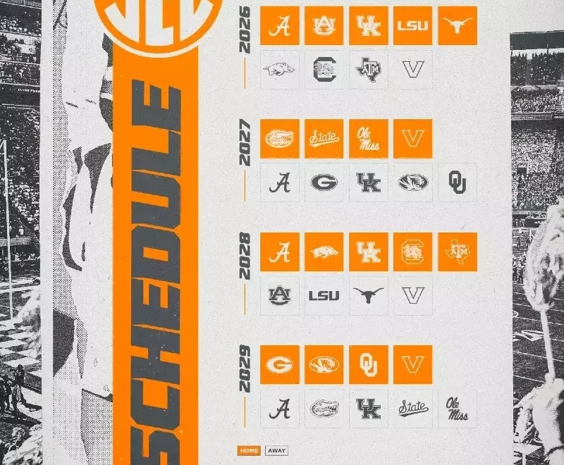 2026 29 Tennessee SEC Football Opponents Unveiled University Of Tennessee Athletics