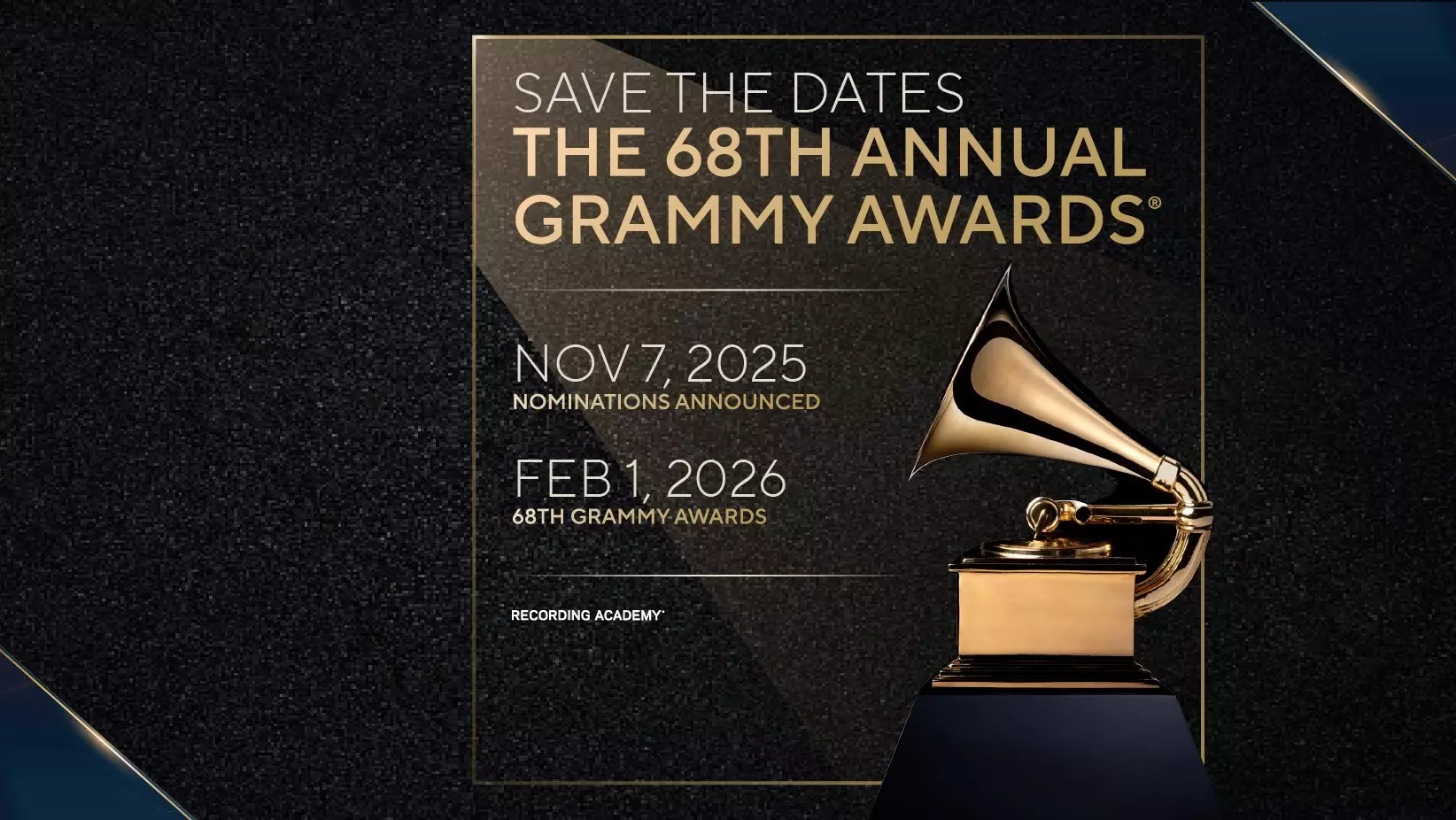 2026 GRAMMYs To Take Place Sunday Feb 1 Two New GRAMMY Categories Added Best Traditional Country Album Best Album Cover GRAMMY