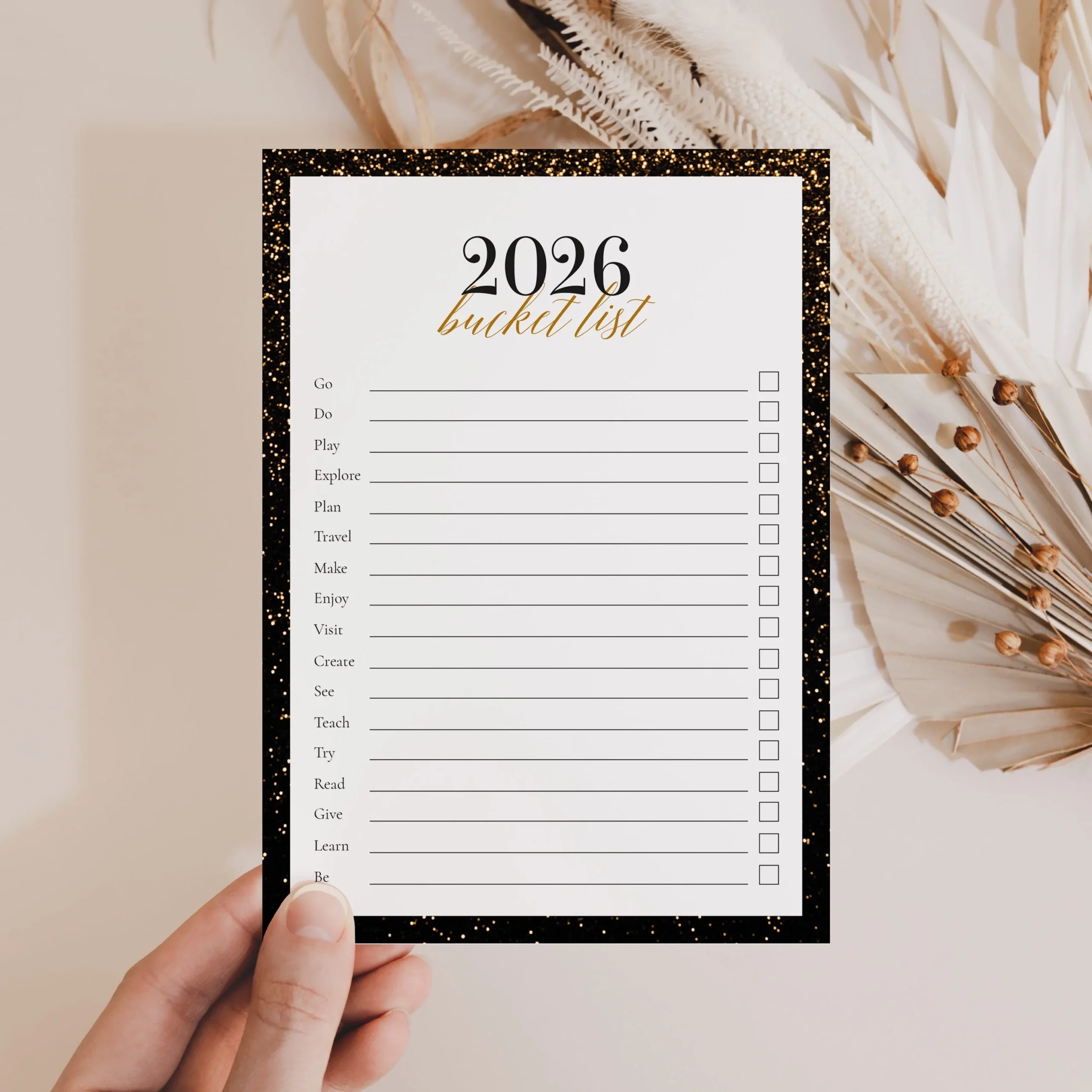 2026 New Year s Bucket List Card Printable NYE Resolutions LittleSizzle 2026 New Year s Bucket List Card Printable NYE Resolutions LittleSizzle