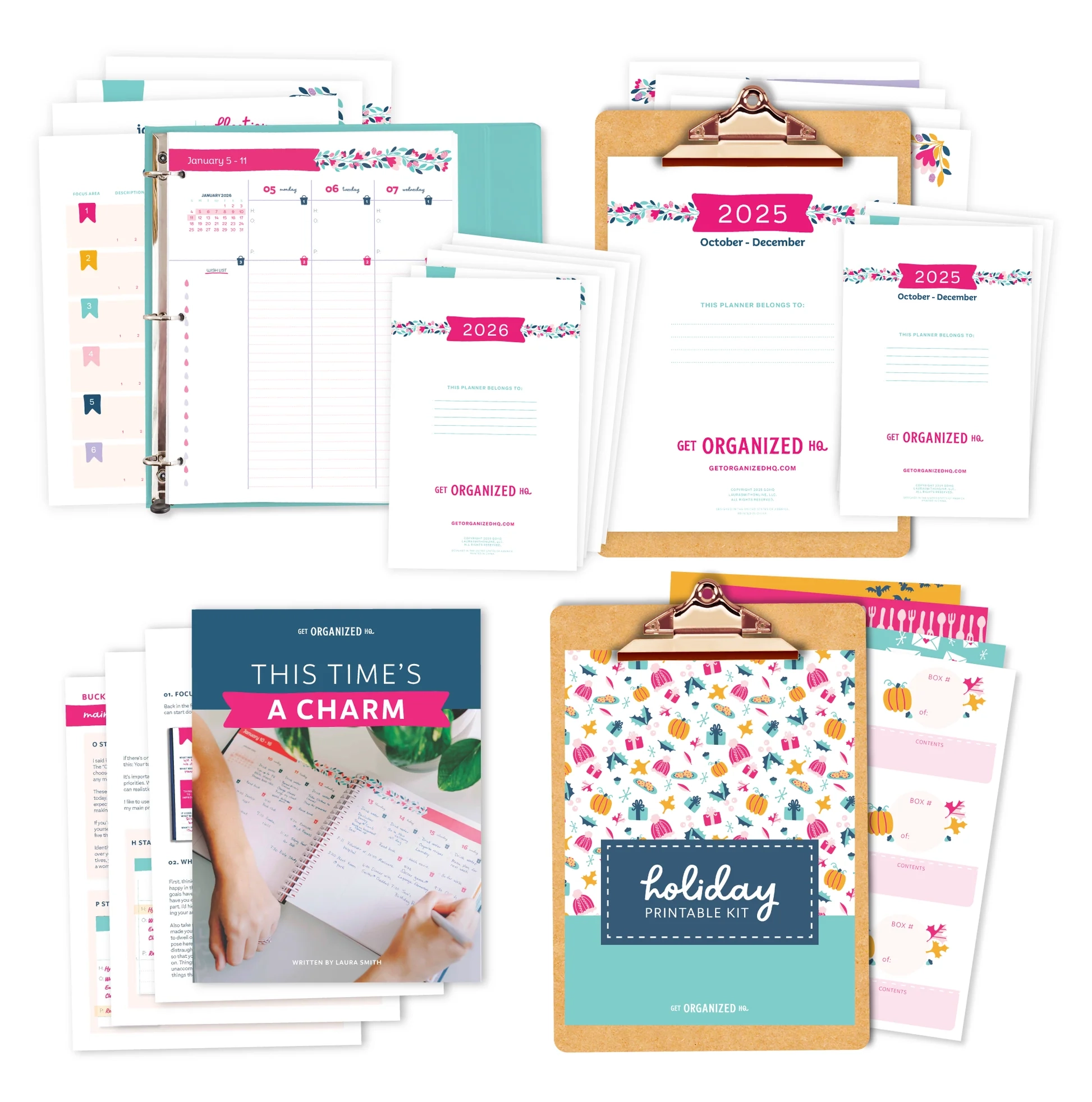 2026 Printable Planner Launch Bundle LIMITED TIME Get Organized HQ