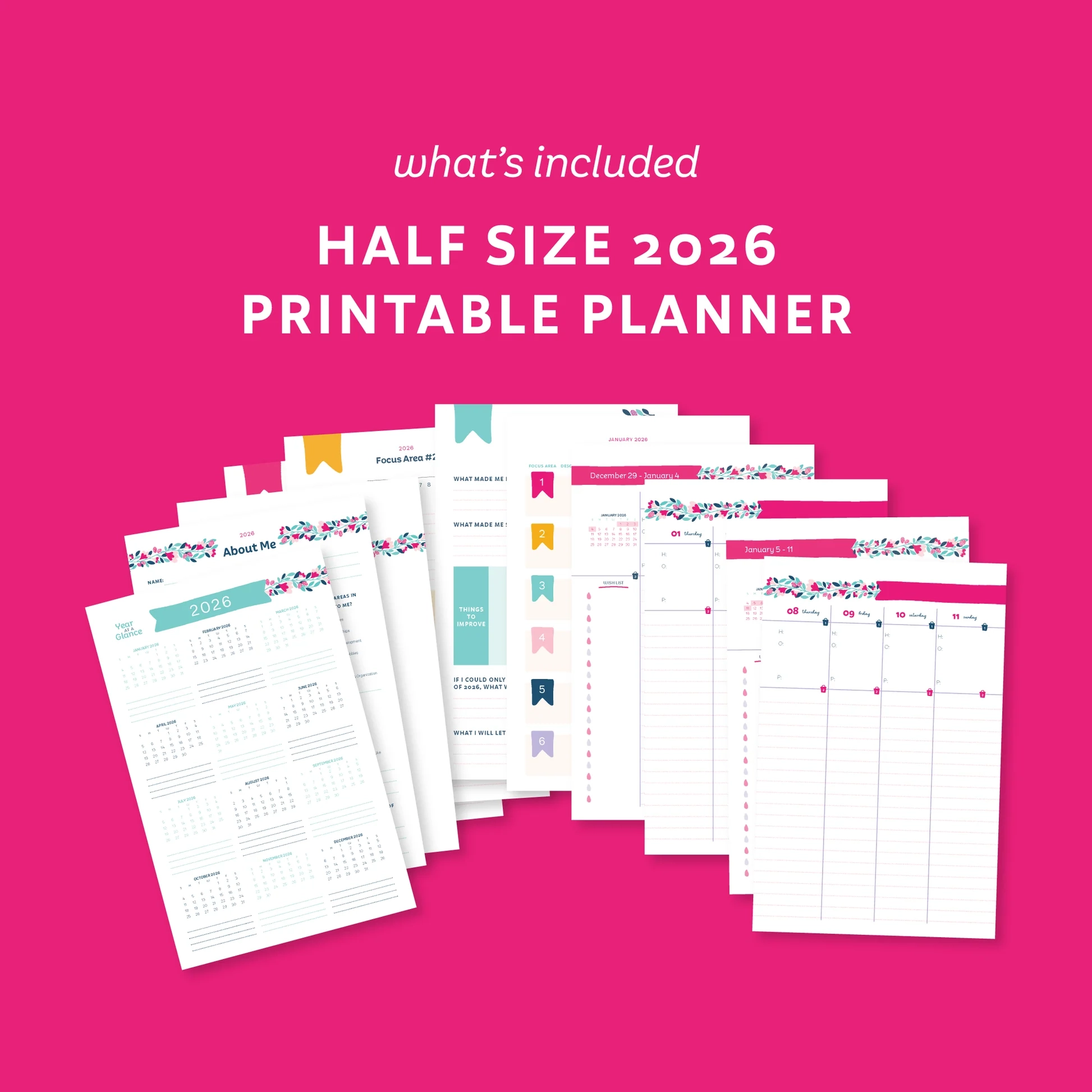 2026 Printable Planner Launch Bundle LIMITED TIME Get Organized HQ