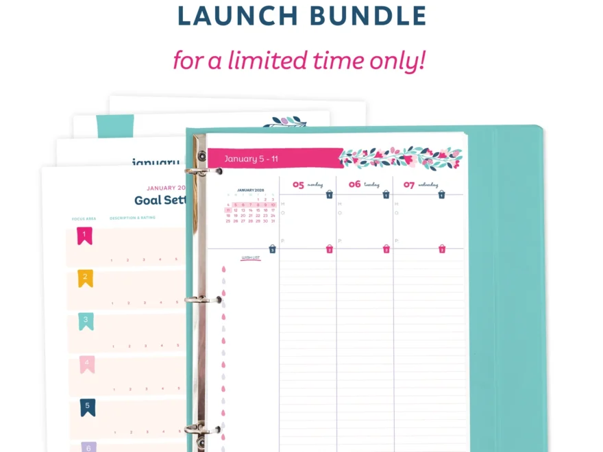 2026 Printable Planner Launch Bundle LIMITED TIME Get Organized HQ
