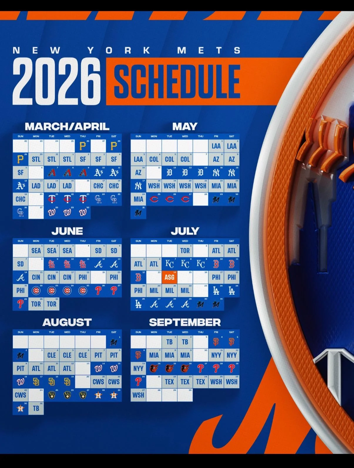 Mets 2026 Schedule Printable