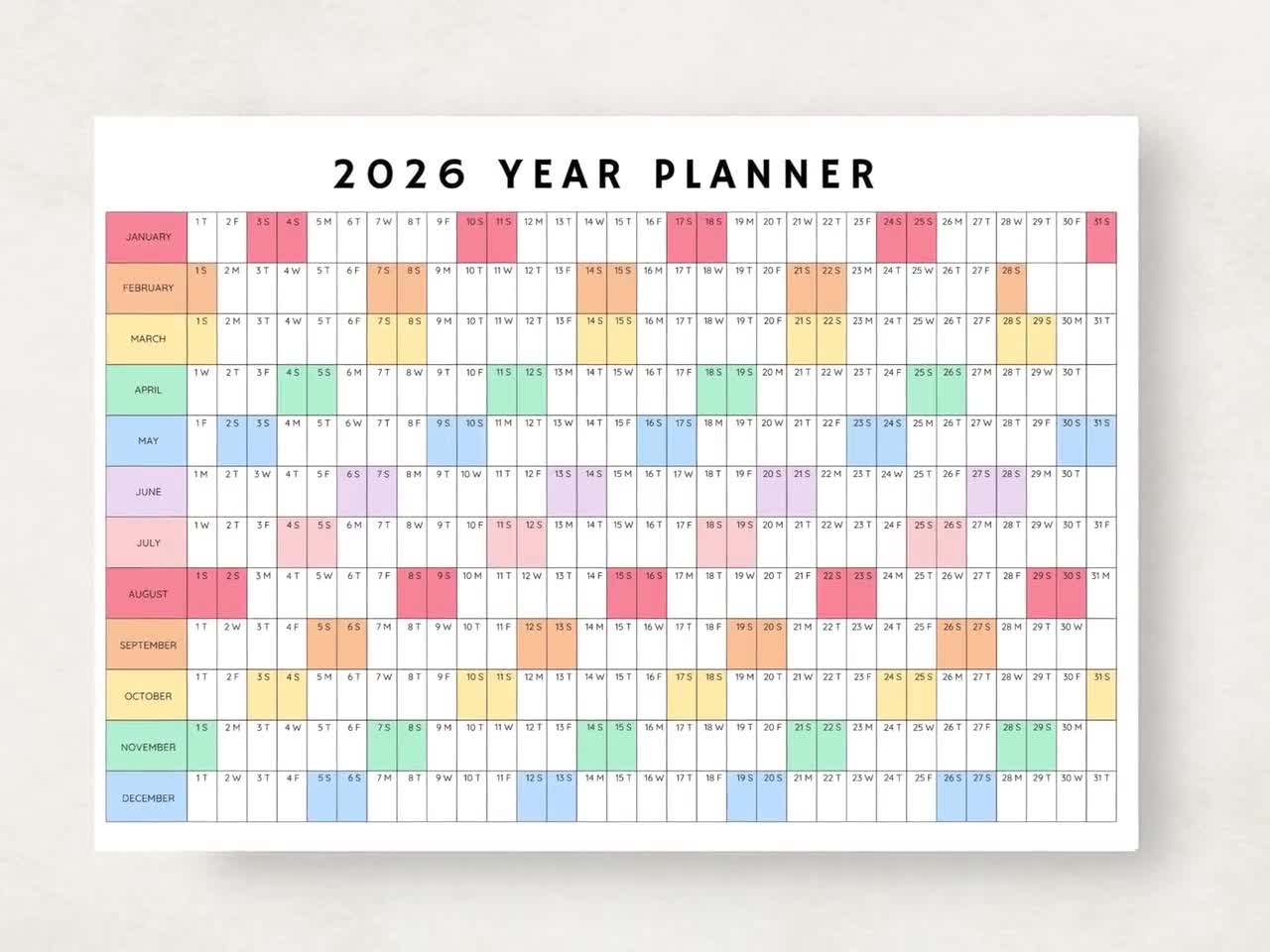 2026 Yearly Planner 2026 Year Planner Printable Yearly Planning Calendar 2026 Agenda Yearly Wall Calendar Year At A Glance 2026 Plan Etsy Denmark 2026 Yearly Planner 2026 Year Planner Printable Yearly Planning Calendar 2026 Agenda Yearly Wall Calendar Year At A Glance 2026 Plan Etsy Denmark