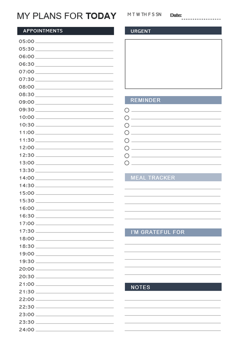 Free Rescheduled Planner Printable