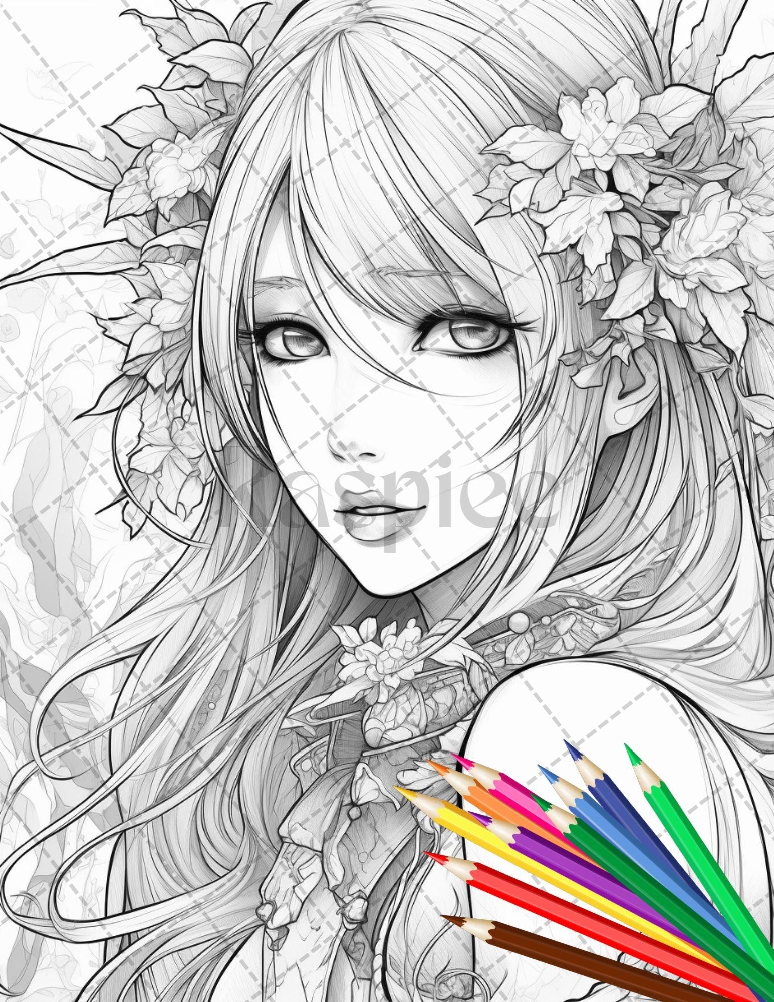 Anime Coloring Sheets Printables Anime Coloring Sheets Printables