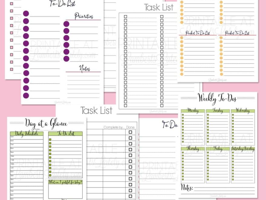 33 Free Printable To Do List Templates Lamberts Lately
