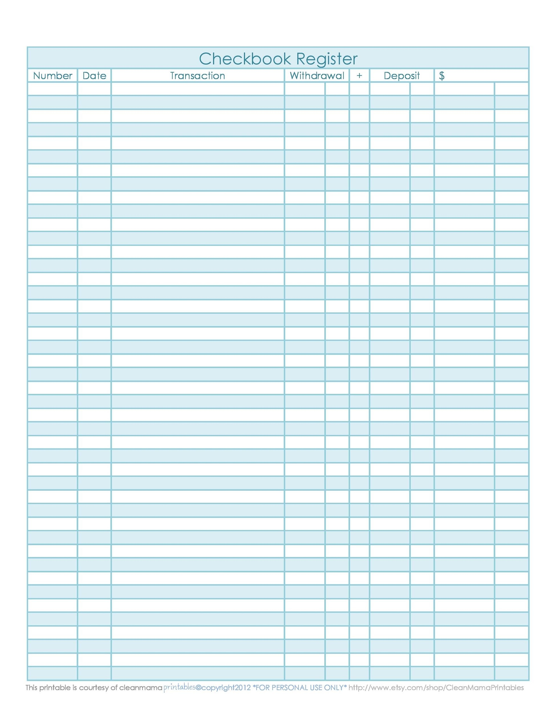 39 Checkbook Register Templates 100 Free Printable TemplateLab Worksheets Library 39 Checkbook Register Templates 100 Free Printable TemplateLab Worksheets Library