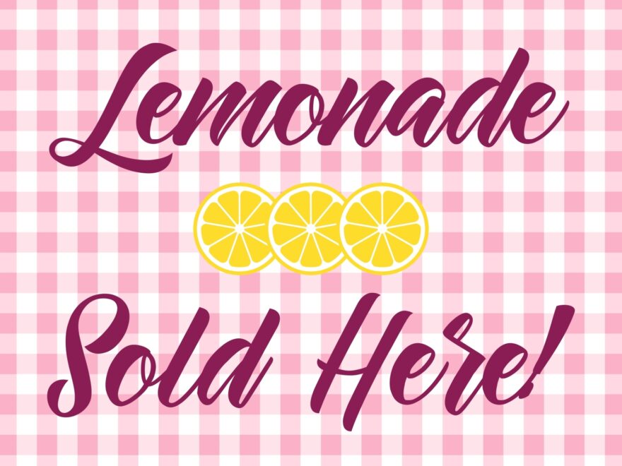 4 Printable Signs For Your Next Lemonade Stand Kosher