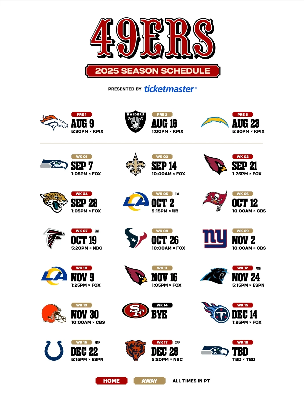 Nfl Preseason 2026 Schedule Printable