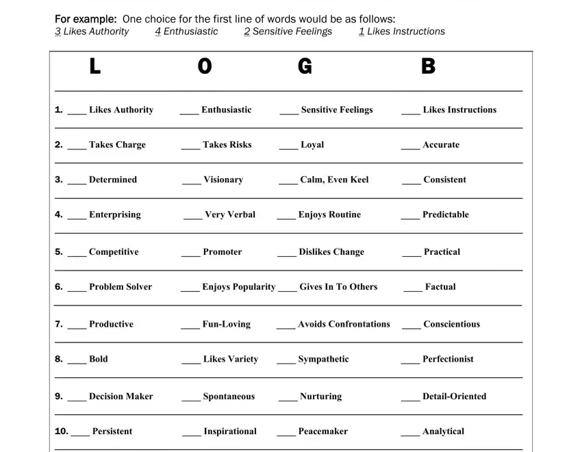 5 Minute Personality Test Fill Out Printable PDF Forms Online Worksheets Library
