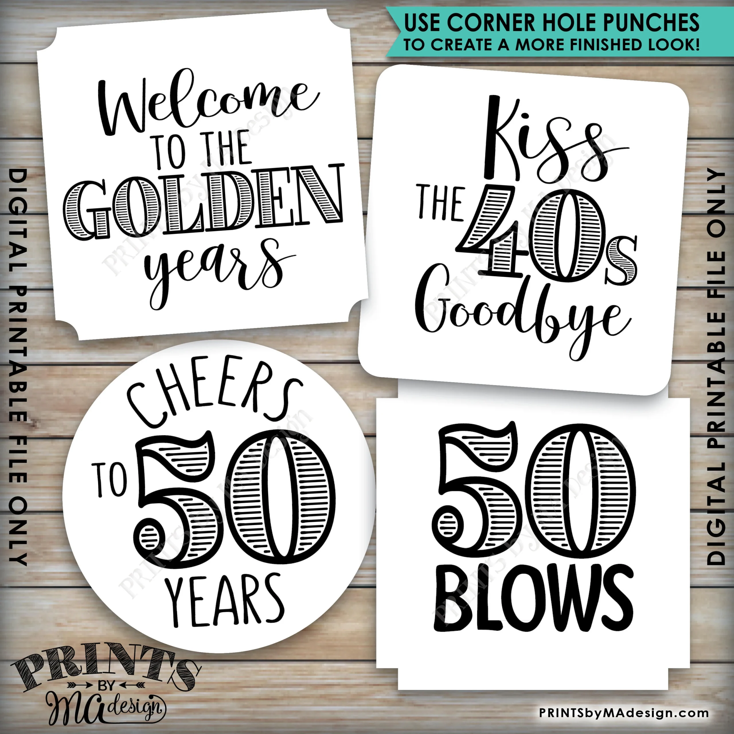 Free Printable Signs For 50th Birthday