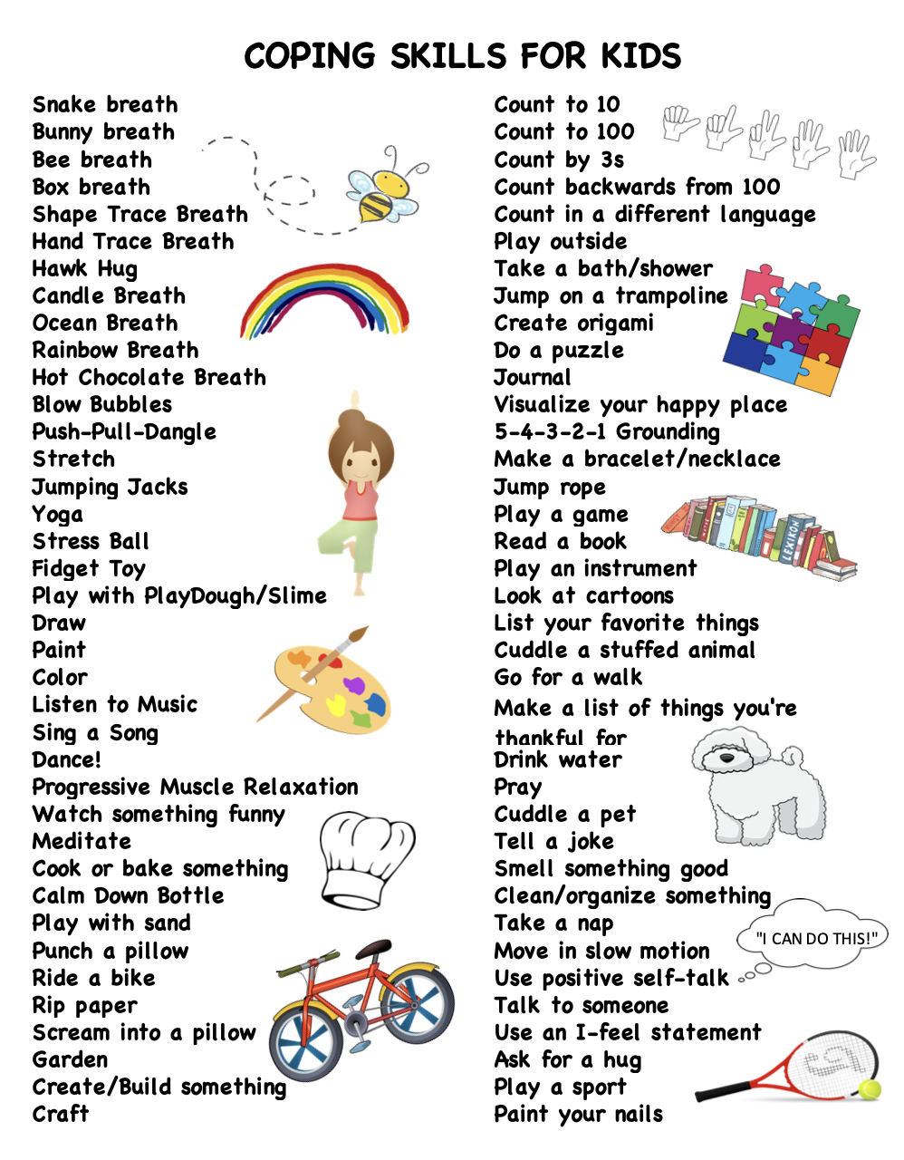 75 Coping Skills For Kids FREE Printable Krista H Counseling 75 Coping Skills For Kids FREE Printable Krista H Counseling