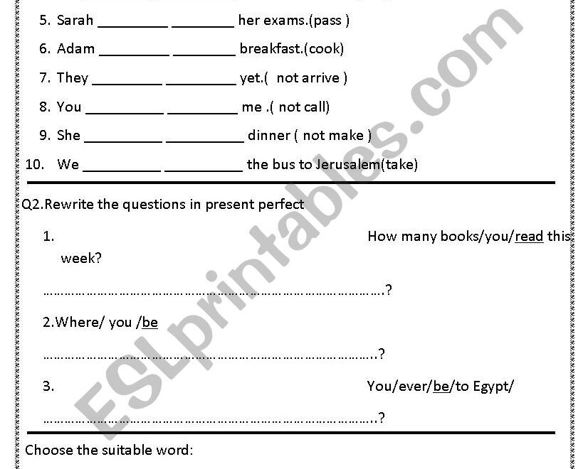 7th Grade English Grammar Quiz ESL Worksheet By Alhuda Worksheets Library