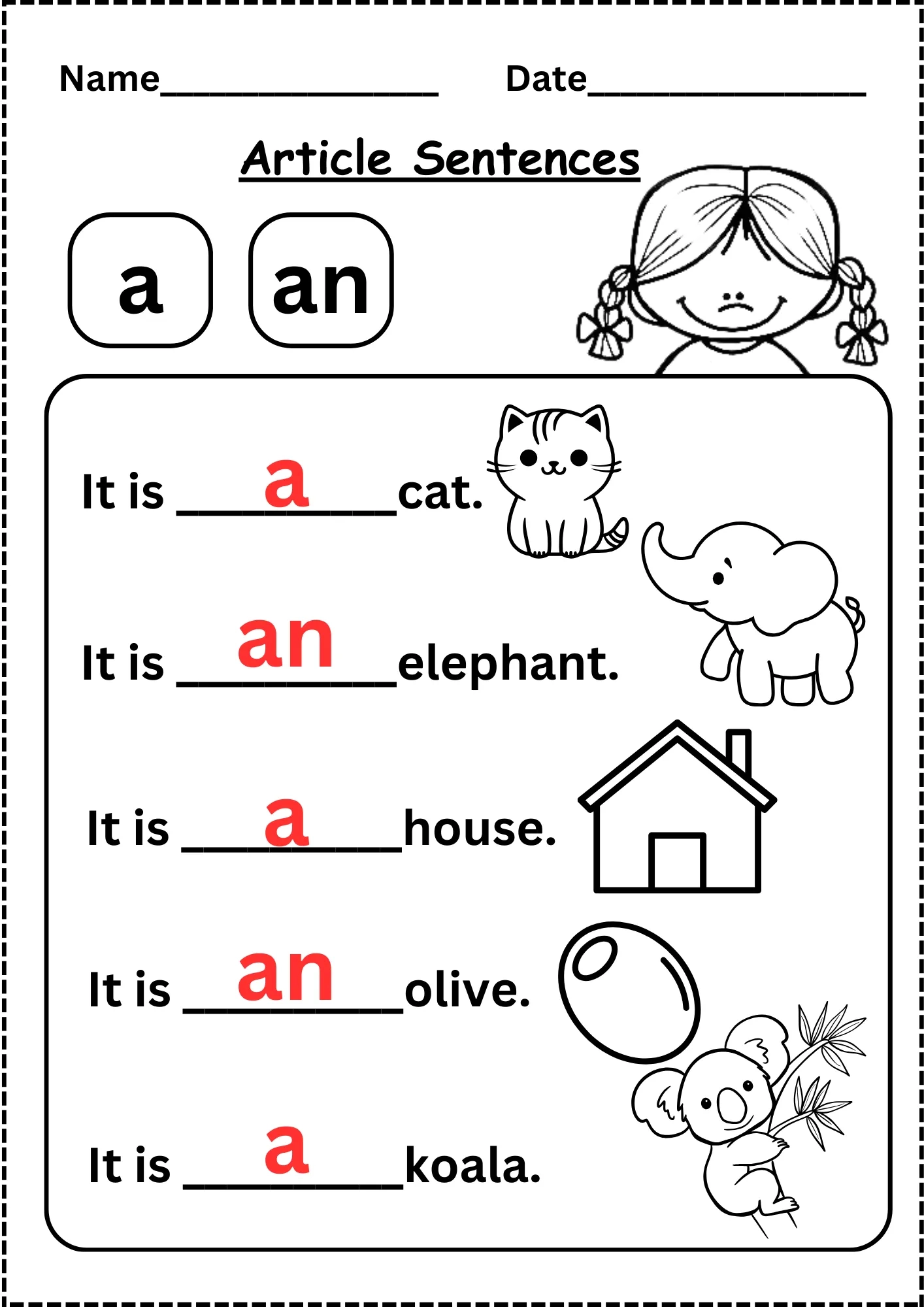 English Activities For Kids Printable Sheet English Activities For Kids Printable Sheet