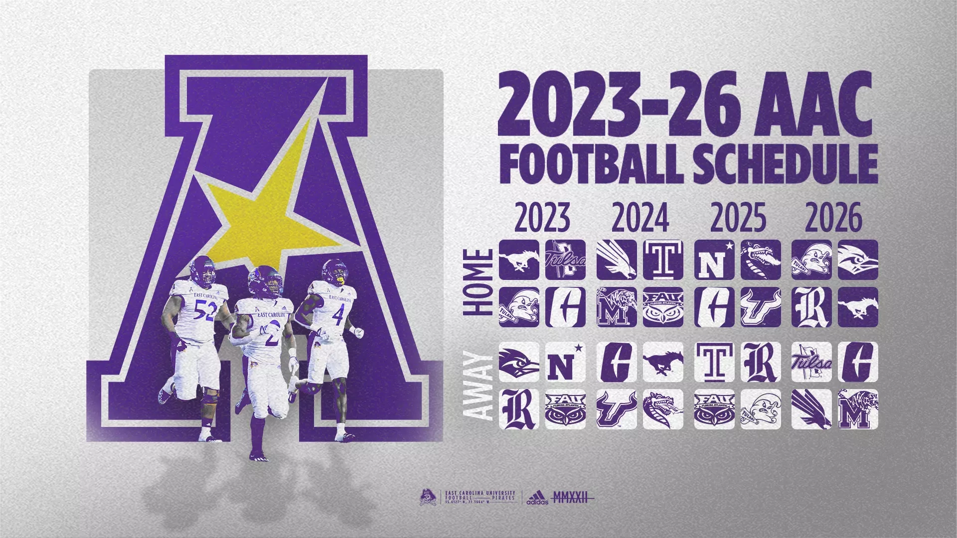 AAC Announces 2023 26 Football Schedule Format East Carolina University Athletics