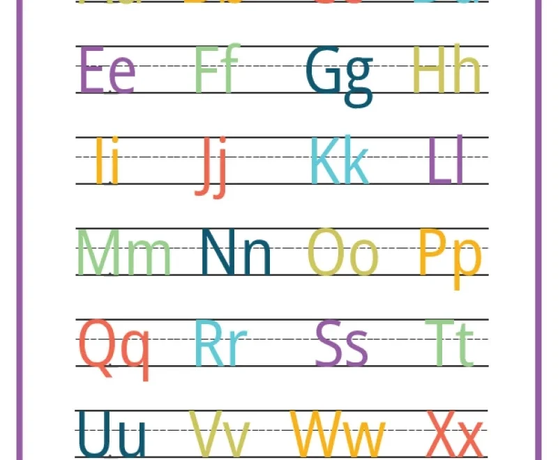 ABC Chart Alphabet Printable Free Resources