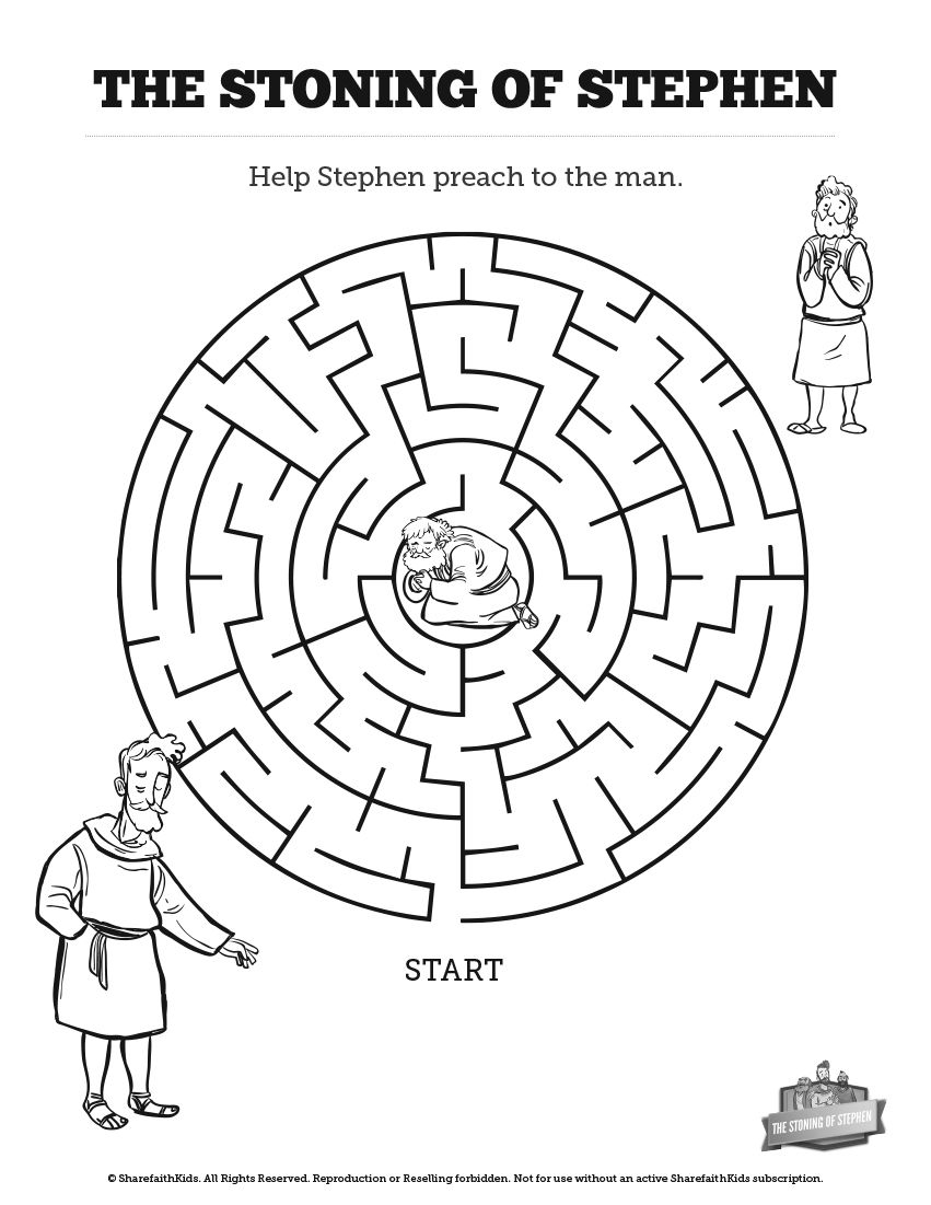 Free Printable Apostle Stephen Coloring Sheet Free Printable Apostle Stephen Coloring Sheet