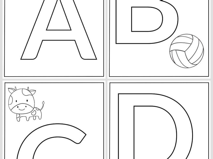 Alphabet Coloring Pages 26 Free Printables For Learning Letters