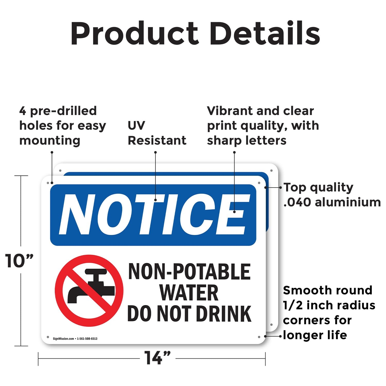 Free Printable Non Potable Water Signs