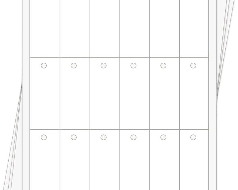 Amazon 60 Printable Cardstock Hang Tags With Holes Personalize And Custom Tags Rectangle 3 X 1 5 Inches 10 Sheets Office Products