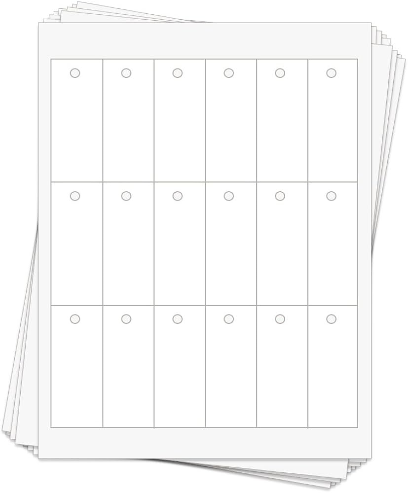 Amazon 60 Printable Cardstock Hang Tags With Holes Personalize And Custom Tags Rectangle 3 X 1 5 Inches 10 Sheets Office Products Amazon 60 Printable Cardstock Hang Tags With Holes Personalize And Custom Tags Rectangle 3 X 1 5 Inches 10 Sheets Office Products
