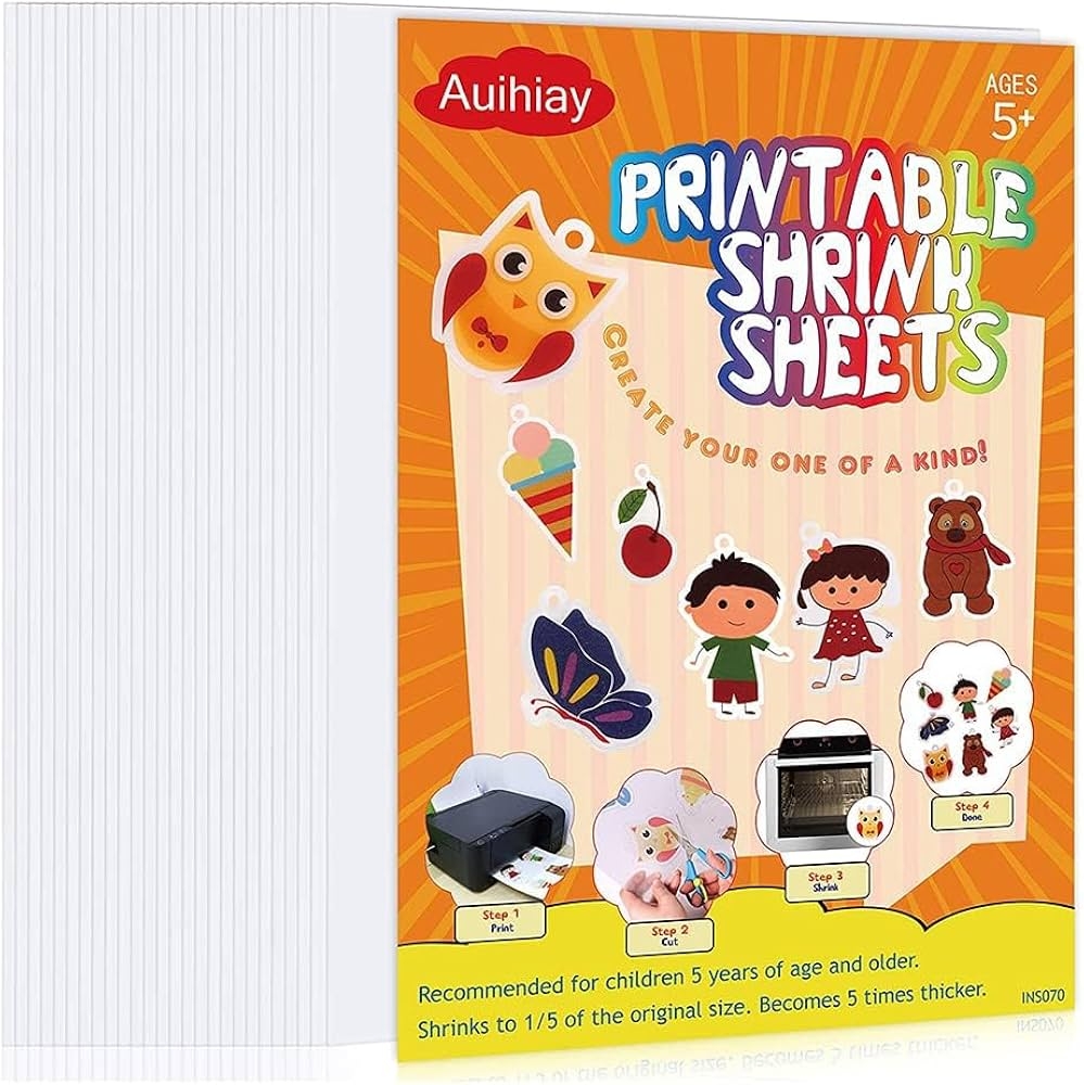 Amazon Auihiay 25 Sheets White Printable Shrink Plastic Sheets Shrink Films Papers For Inkjet Printer Kids DIY Crafts And Mothers Day Gifts Easter Ornament 8 3 X 11 6 Inch 21 X 29 5 Cm Industrial Scientific Amazon Auihiay 25 Sheets White Printable Shrink Plastic Sheets Shrink Films Papers For Inkjet Printer Kids DIY Crafts And Mothers Day Gifts Easter Ornament 8 3 X 11 6 Inch 21 X 29 5 Cm Industrial Scientific