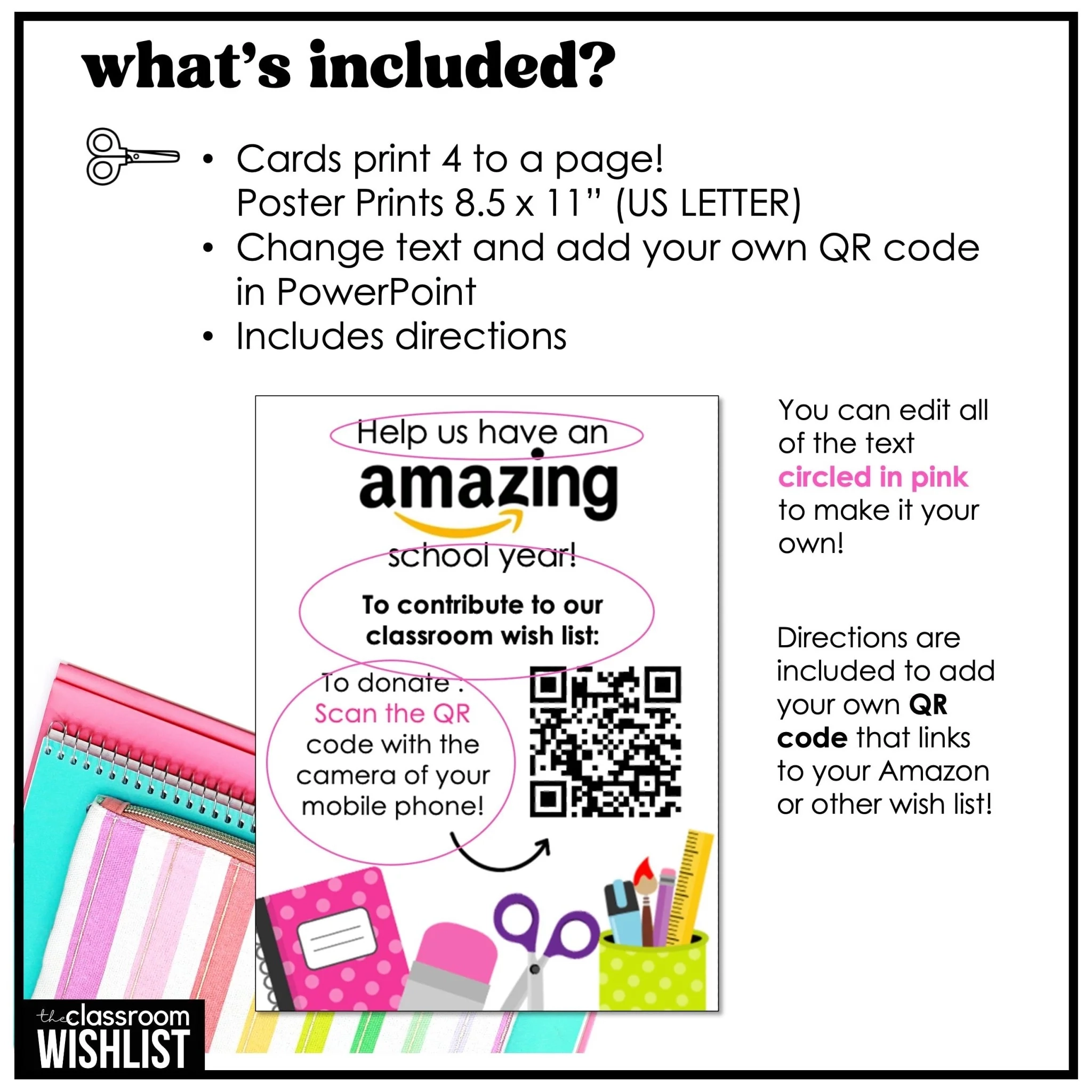 Amazon Wish List Printable Cards