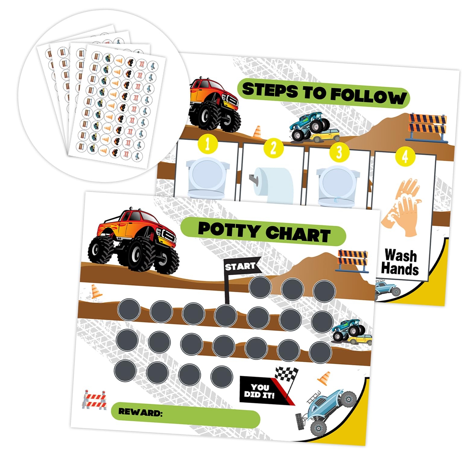 Blaze Printable Potty Chart