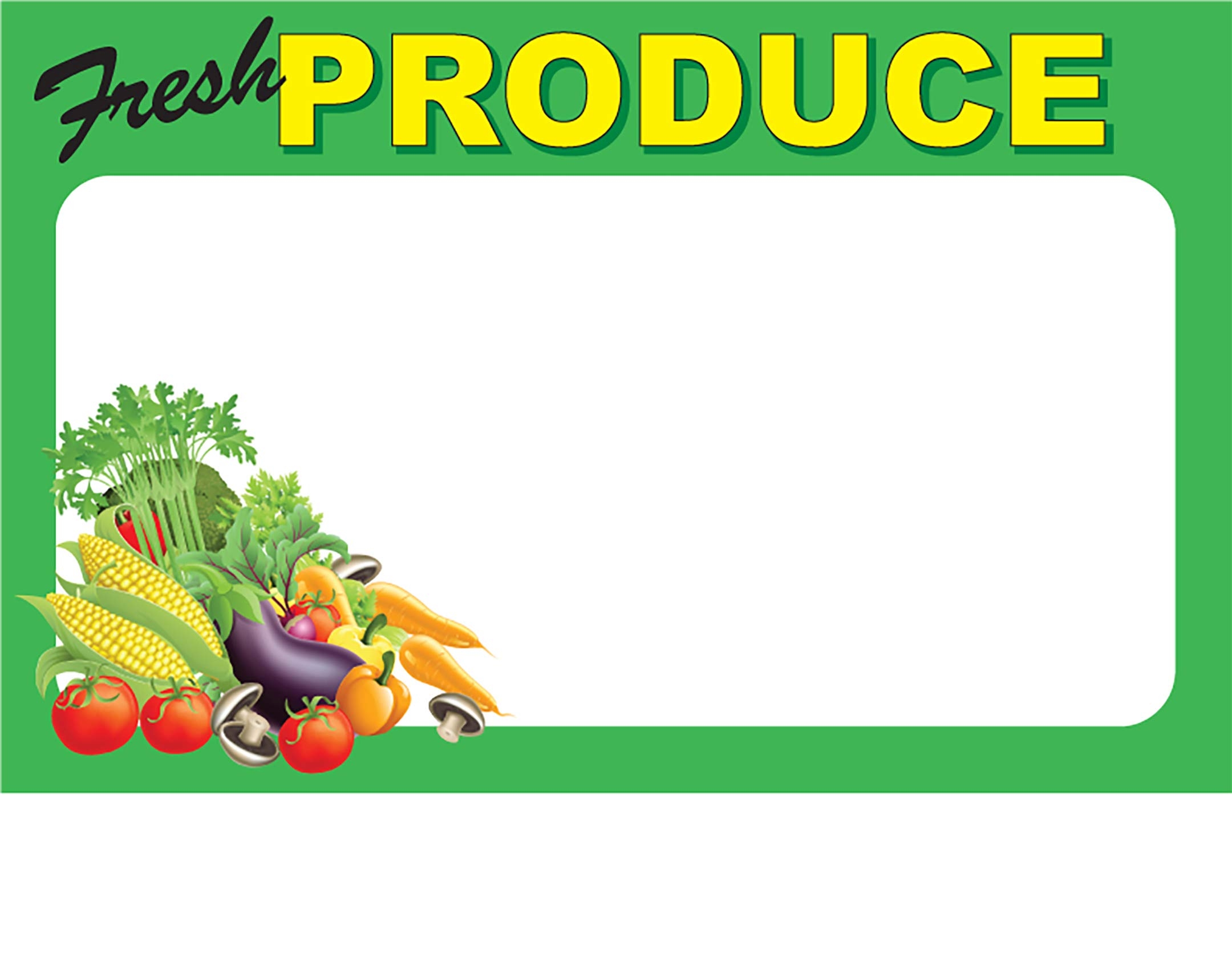 Amazon Price Sign Laser Cards Fresh Produce PC Printable 100 8 1 2 X 11 Sheets Per Pack Retail Supermarket Grocery Business Store Signs 7 X 11 1up Office Products