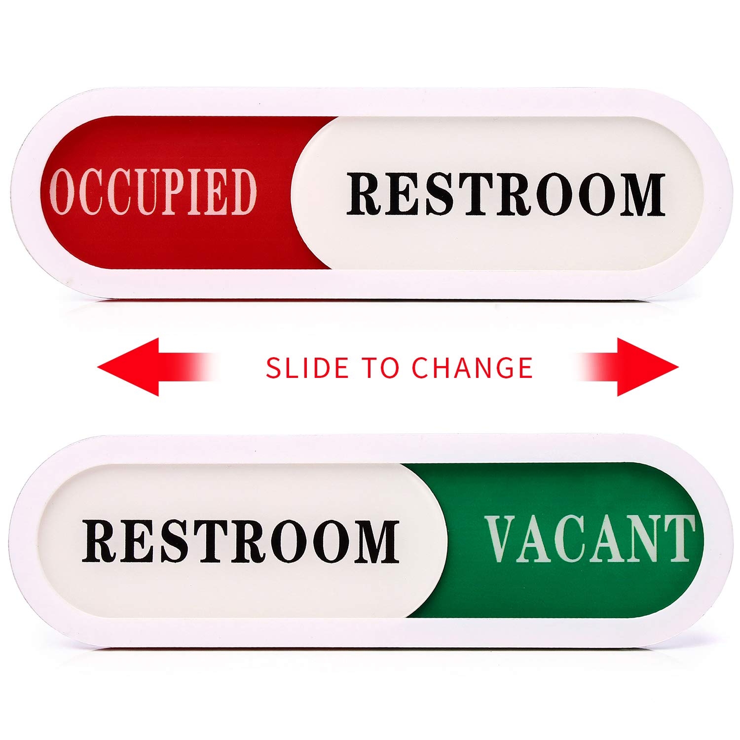 Amazon Vacant Occupied Sign For Home Office Hotles Hospital Restroom Slider Door Sign Tells Whether Room Vacant Or Occupied 6 69 X 1 96 Industrial Scientific