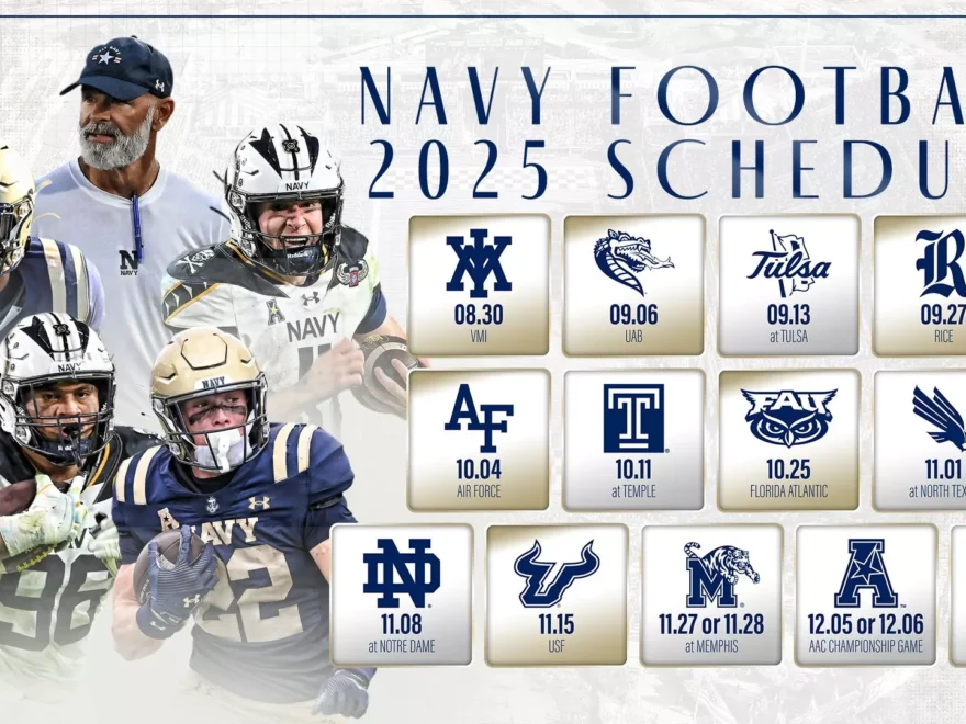 American Athletic Conference Announces 2025 Navy Football Schedule Naval Academy Athletics