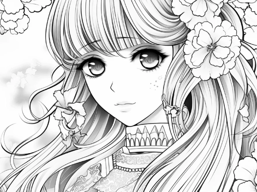 Anime Coloring Pages 200 Pages Printable Instant Download PDF Best Selling Item Etsy Coloring Book Trending On Etsy Etsy