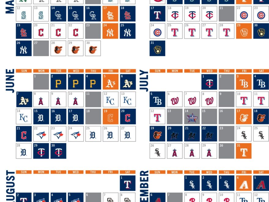 Astros Printable Schedule Houston Astros