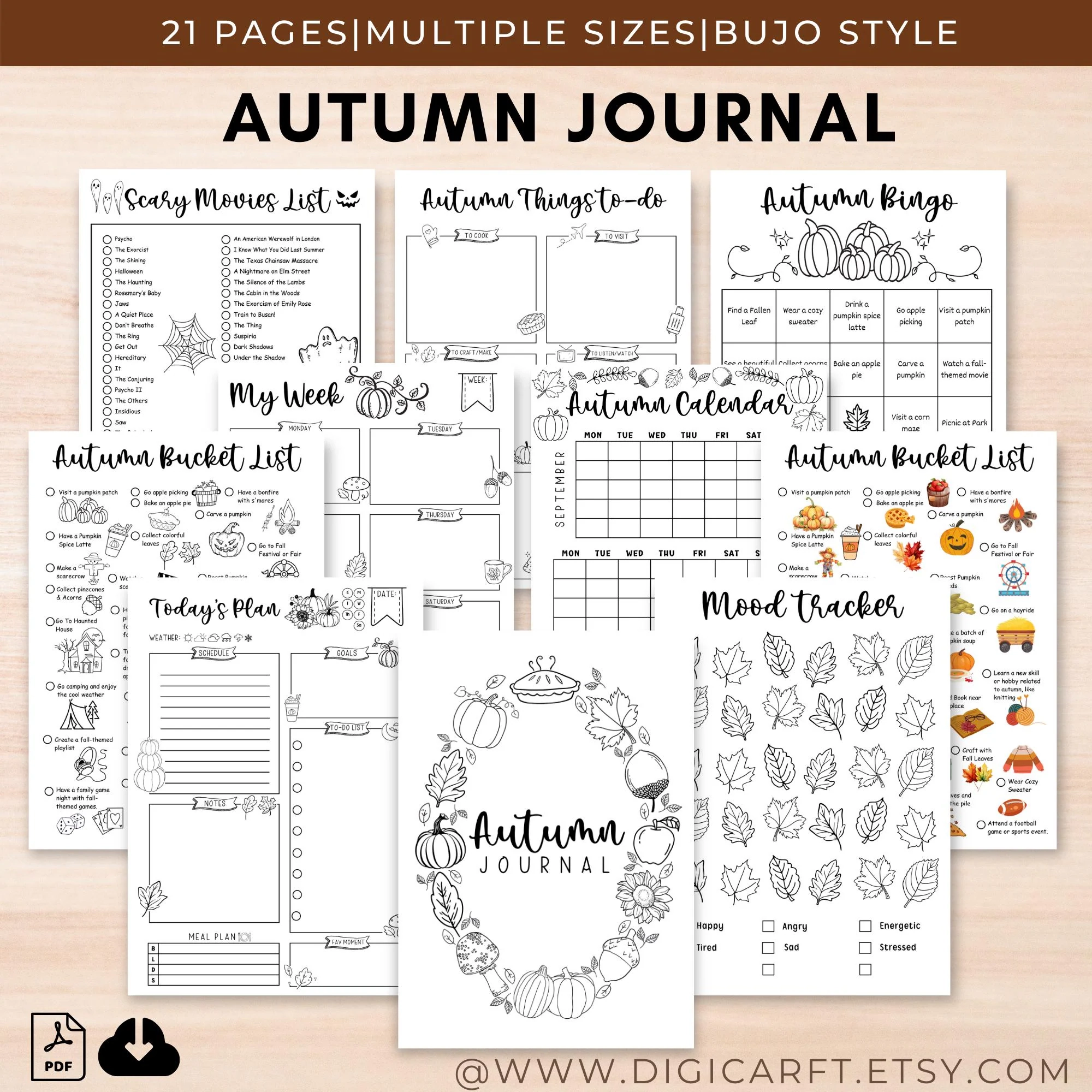 Fall Journal Sheets Printable Fall Journal Sheets Printable