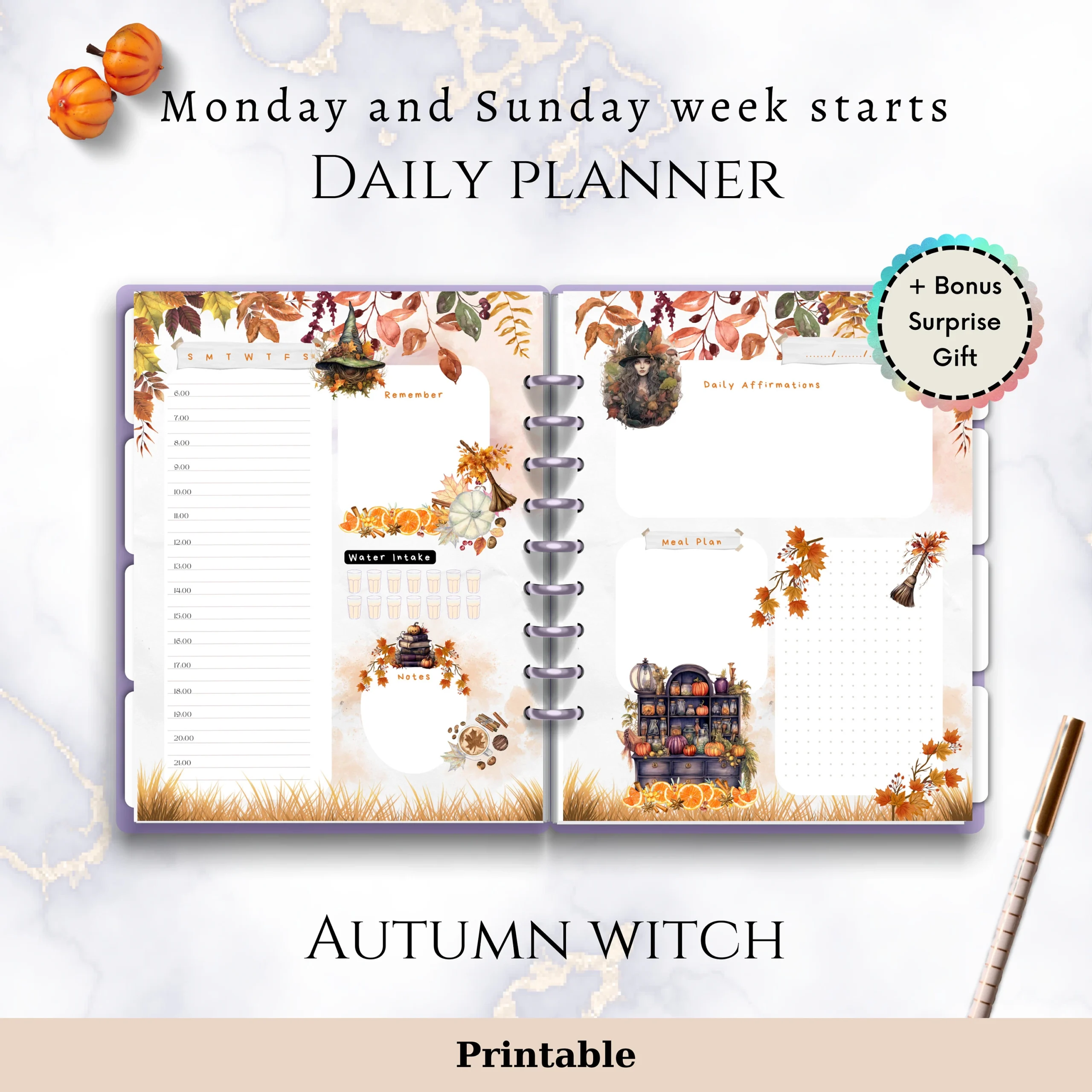 Classic Happy Planner Printables Supernatural