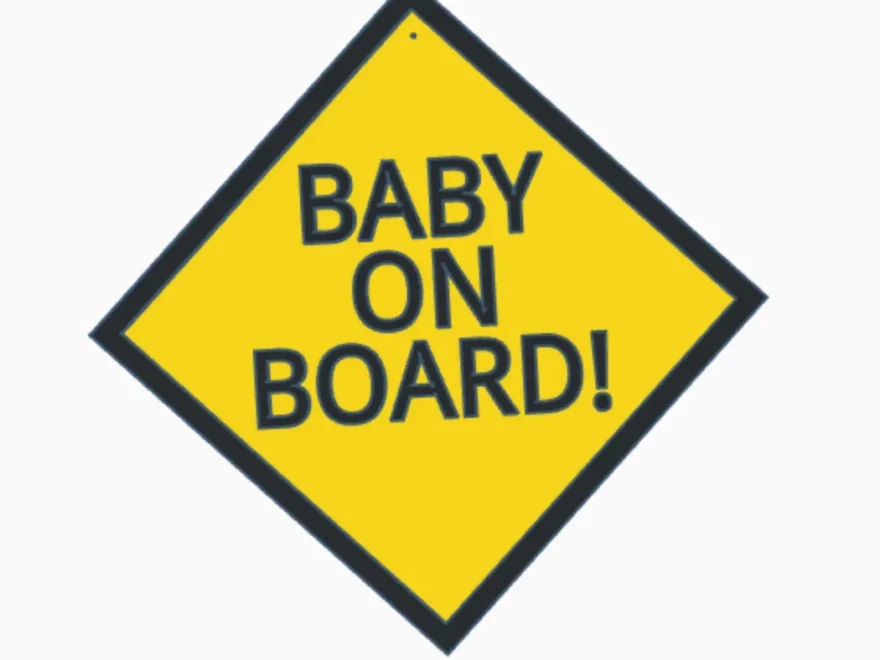 Baby On Board Sign By Brokas Download Free STL Model Printables