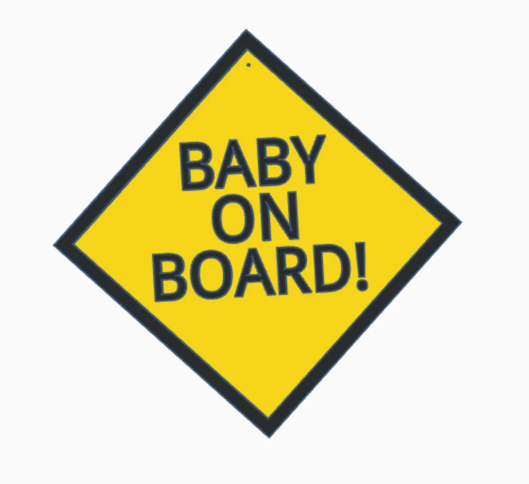 Baby On Board Sign By Brokas Download Free STL Model Printables